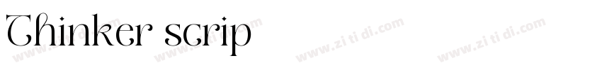Thinker scrip字体转换